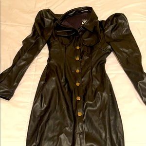 Shane Justin black leather dress